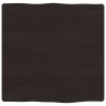 Dessus de table bois massif traité bordure assortie 