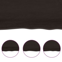 Dessus de table bois massif traité bordure assortie 