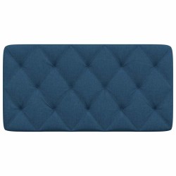 Coussin de tête de lit bleu 100 cm tissu 