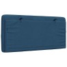 Coussin de tête de lit bleu 100 cm tissu 