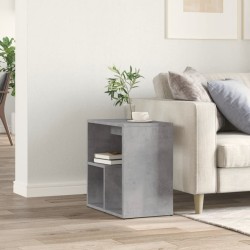 Table d'appoint Gris béton 50x30x50 cm Bois d'ingénierie 