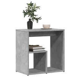 Table d'appoint Gris béton 50x30x50 cm Bois d'ingénierie 