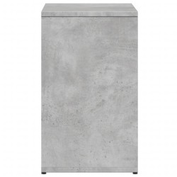 Table d'appoint Gris béton 50x30x50 cm Bois d'ingénierie 
