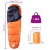 Sac de couchage momie pour adultes camping 3 saisons 