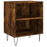 Tables de chevet 2 pcs chêne fumé 40x30x50 cm bois d'ingénierie 