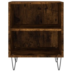 Tables de chevet 2 pcs chêne fumé 40x30x50 cm bois d'ingénierie 