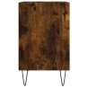 Tables de chevet 2 pcs chêne fumé 40x30x50 cm bois d'ingénierie 