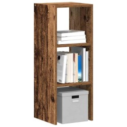 Bibliothèque empilable vieux bois 30x30x80 cm bois d'ingénierie 