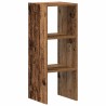 Bibliothèque empilable vieux bois 30x30x80 cm bois d'ingénierie 