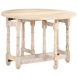 Table à manger Rond 110x76 cm Bois de manguier massif 