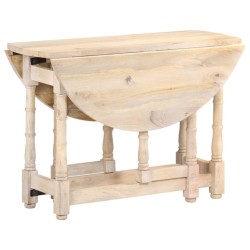 Table à manger Rond 110x76 cm Bois de manguier massif 