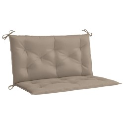 Coussin de banc de jardin taupe 100x(50+50)x7 cm tissu oxford 