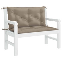 Coussin de banc de jardin taupe 100x(50+50)x7 cm tissu oxford 