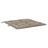 Coussin de banc de jardin taupe 100x(50+50)x7 cm tissu oxford 