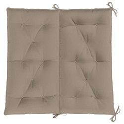 Coussin de banc de jardin taupe 100x(50+50)x7 cm tissu oxford 
