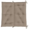 Coussin de banc de jardin taupe 100x(50+50)x7 cm tissu oxford 