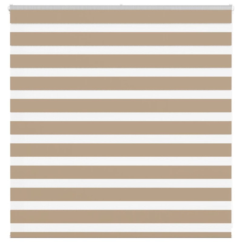 Store zèbre marron sable largeur du tissu 145,9 cm polyester 