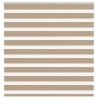 Store zèbre marron sable largeur du tissu 145,9 cm polyester 