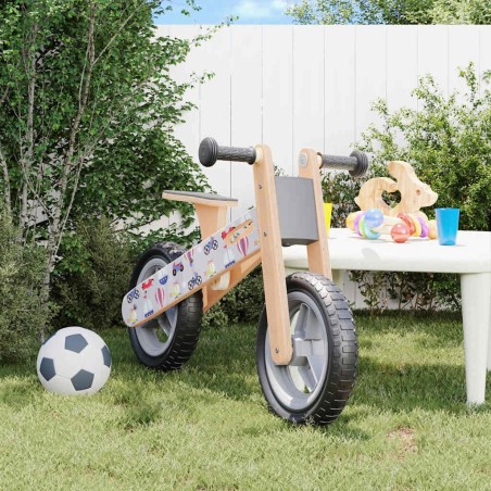 Vélo d'équilibre pour enfants imprimé gris 