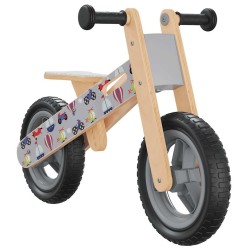 Vélo d'équilibre pour enfants imprimé gris 