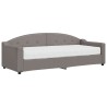 Lit de jour avec matelas taupe 80x200 cm tissu 