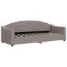 Lit de jour avec matelas taupe 80x200 cm tissu 