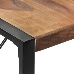 Table à manger 140x140x75 cm bois massif 
