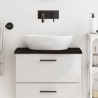 Comptoir de salle de bain marron foncé 60x30x2 cm bois traité 