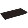 Comptoir de salle de bain marron foncé 60x30x2 cm bois traité 