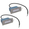 Lampe d'escalier encastrée à 2 LED 44x111x56 mm 