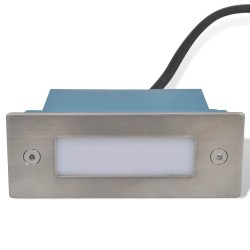 Lampe d'escalier encastrée à 2 LED 44x111x56 mm 