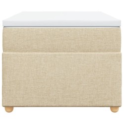 Sommier à lattes de lit avec matelas Crème 80x200 cm Tissu 
