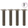 Pieds de table basse 4 pièces Acier naturel 30-32 cm Acier 