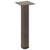 Pieds de table basse 4 pièces Acier naturel 30-32 cm Acier 