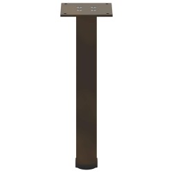 Pieds de table basse 4 pièces Acier naturel 30-32 cm Acier 