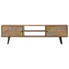 Meuble TV 140x30x40 cm Bois solide d'acacia 