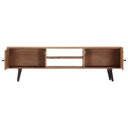 Meuble TV 140x30x40 cm Bois solide d'acacia 