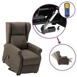 Fauteuil Taupe Tissu 