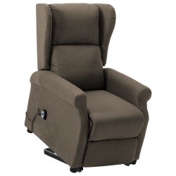 Fauteuil Taupe Tissu 