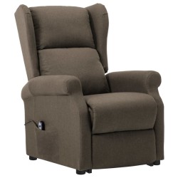 Fauteuil Taupe Tissu 