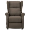 Fauteuil Taupe Tissu 
