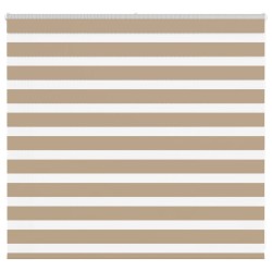 Store zèbre marron sable largeur du tissu 155,9 cm polyester 