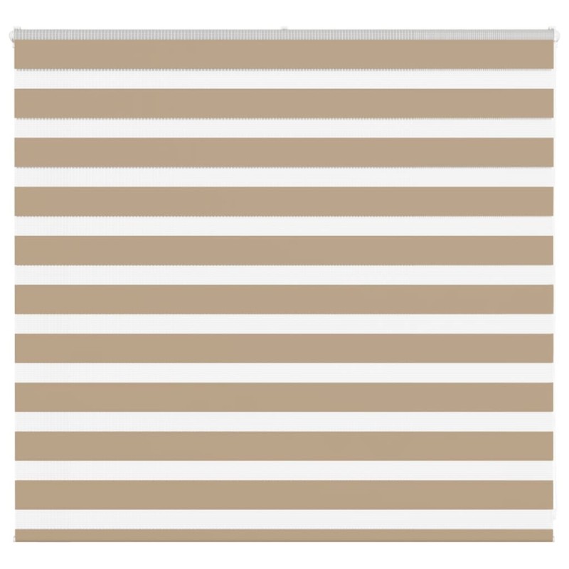 Store zèbre marron sable largeur du tissu 155,9 cm polyester 