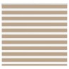 Store zèbre marron sable largeur du tissu 155,9 cm polyester 