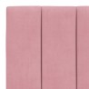 Lit avec matelas rose 90x190 cm velours 