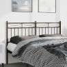 Tête de lit métal noir 135 cm 