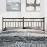 Tête de lit métal noir 135 cm 