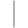 Tête de lit métal noir 135 cm 