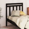 Tête de lit Noir 81x4x100 cm Bois massif de pin 