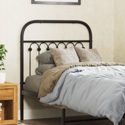 Tête de lit métal noir 75 cm 